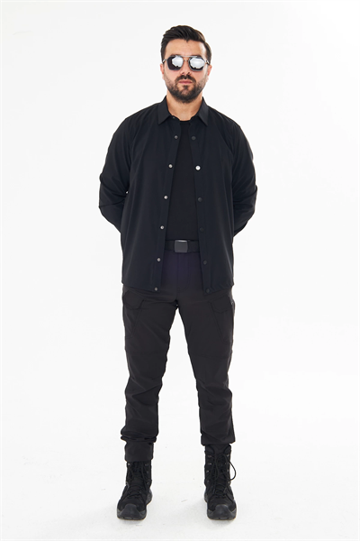 İssi Çıtçıtlı Gömlek Siyah