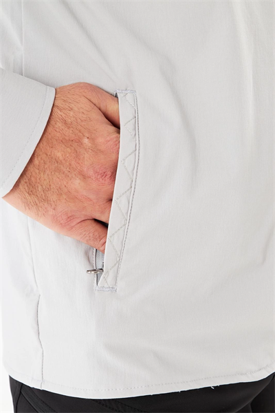 İssi İçi Astarlı Çıtlıçıtlı Gömlek A.Gri