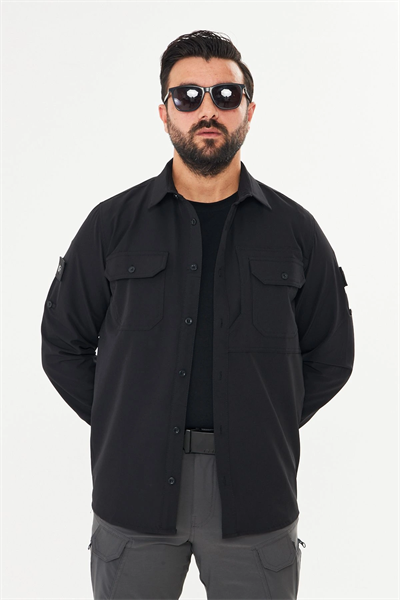 İSSİ Kışlık Pençli Gömlek Siyah