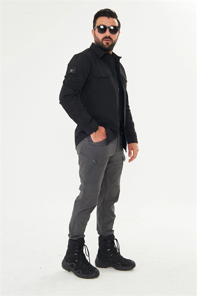 İSSİ Kışlık Pençli Gömlek Siyah