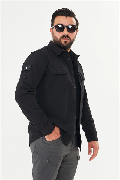 İSSİ Kışlık Pençli Gömlek Siyah