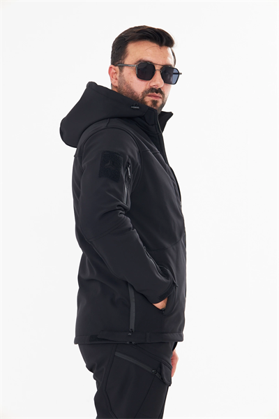 İSSİ Tactical Pro Softshell Kışlık Mont Siyah