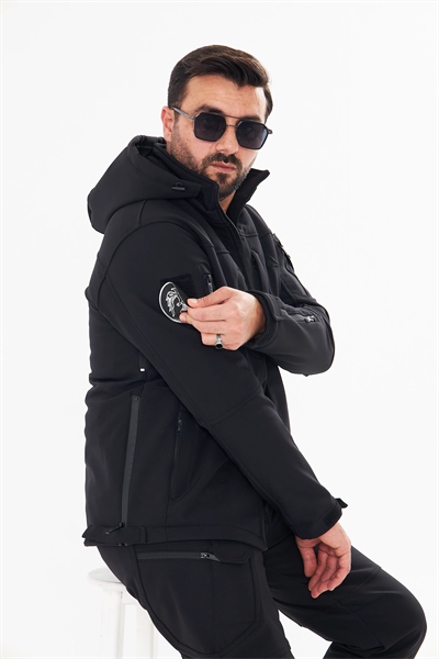 İSSİ Tactical Pro Softshell Kışlık Mont Siyah