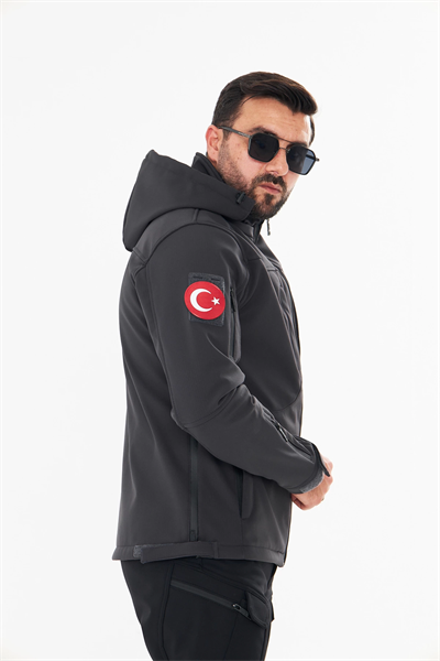 İSSİ Tactical Pro Softshell Kışlık Mont Antrasit