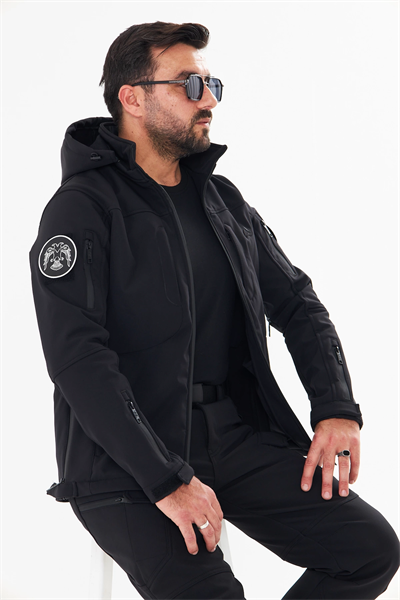 İSSİ Tactical Pro Softshell Kışlık Mont Siyah