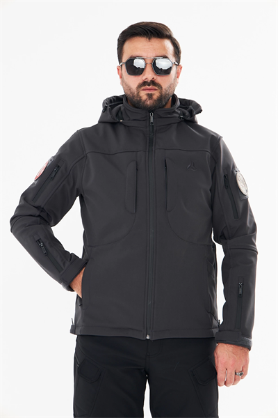 İSSİ Tactical Pro Softshell Kışlık Mont Antrasit