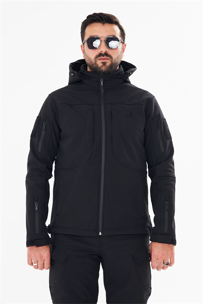 İSSİ Tactical Pro Softshell Kışlık Mont Siyah