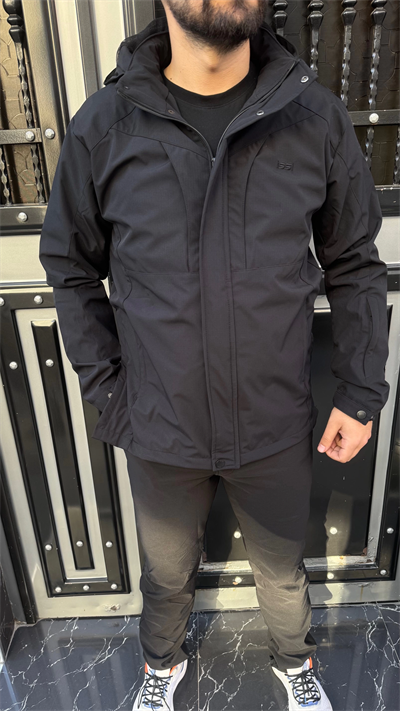 İssi Taktikal Kapüşonlu Mevsimlik Ceket - Siyah