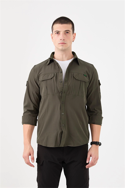 İSSİ 700 Taktikal Pençli Haki Gömlek