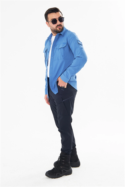 İSSİ 700 Taktikal Pençli Mavi Gömlek