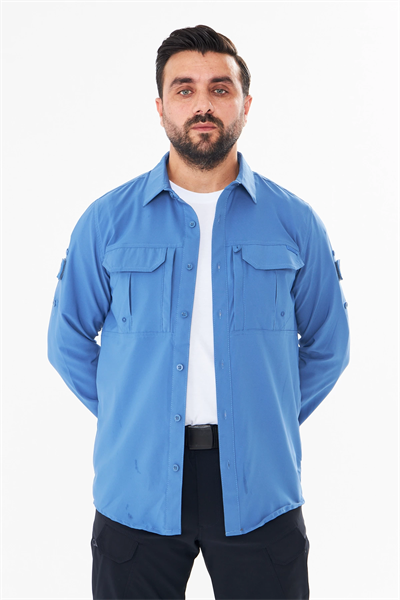 İSSİ 700 Taktikal Pençli Mavi Gömlek