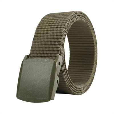 Kilitli Plastik Tokalı Taktik Outdoor Kemer Haki Rengi