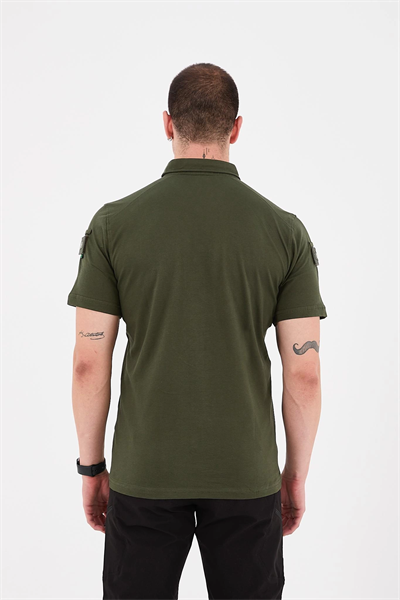Polo Yaka Taktik Tshirt Haki