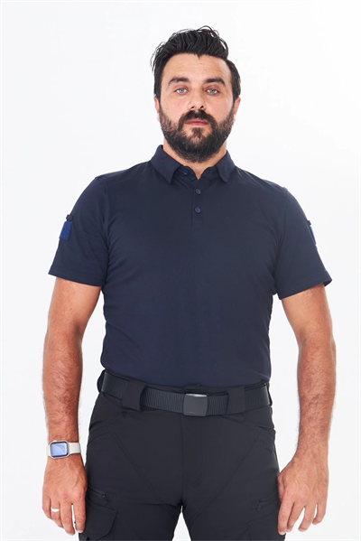 Polo Yaka Taktik Tshirt Lacivert