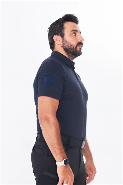 Polo Yaka Taktik Tshirt Lacivert