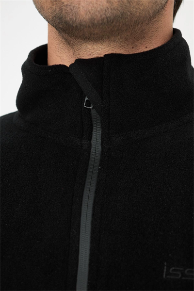 Tactical Outdoor Taktik Hırka Dik Yaka Polar Fermuarlı Polar Siyah
