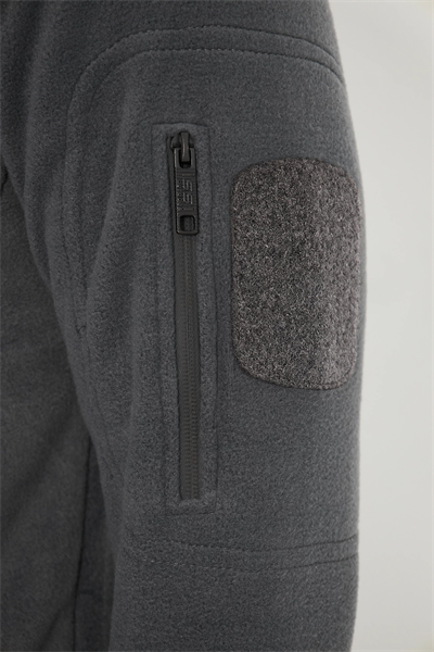 Tactical Outdoor Taktik Hırka Dik Yaka Polar Fermuarlı Polar Antrasit