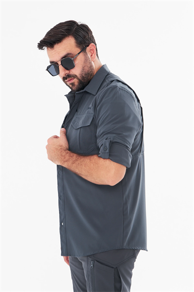 İSSİ 60-07 Taktikal Antrasit Premium Gömlek