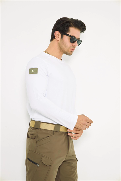 Taktikal Beyaz Uzun Kollu Body