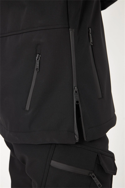 Taktikal Shoftshell Siyah Mont