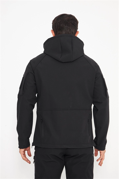 Taktikal Shoftshell Siyah Mont