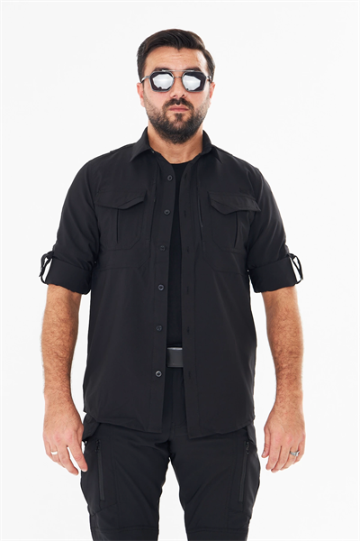 İSSİ 60-07 Taktikal Siyah Premium Gömlek