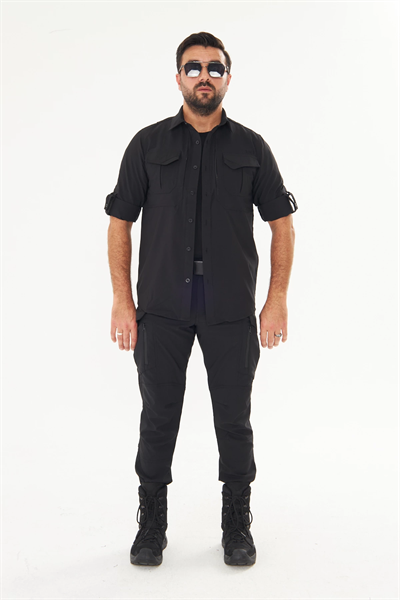 İSSİ 60-07 Taktikal Siyah Premium Gömlek