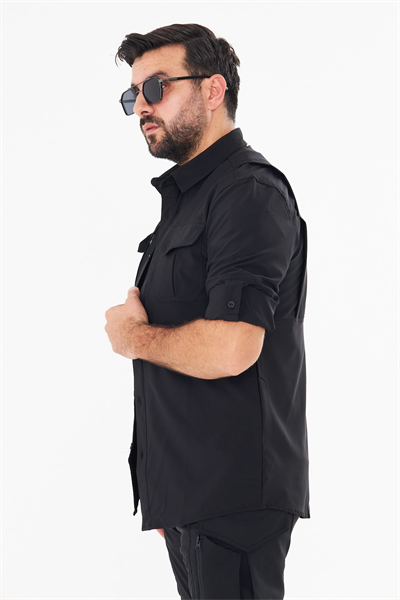 İSSİ 60-07 Taktikal Siyah Premium Gömlek