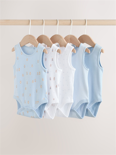 Next 5'li Bebek Yeleği Bodysuits Ayıcık Yıldız Çizgi
