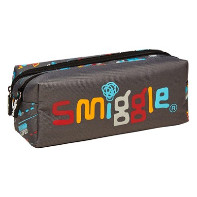 Smiggle Peppy Twin Zip Kalem Kutusu Gri