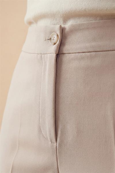 Tulin Beli Lastikli Basic Pantolon TAŞ