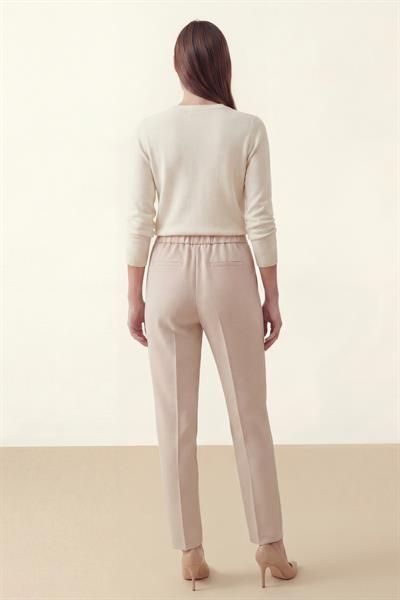 Tulin Beli Lastikli Basic Pantolon TAŞ