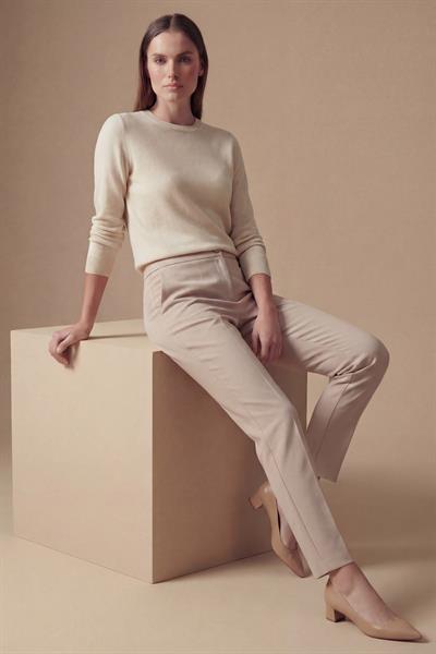 Tulin Beli Lastikli Basic Pantolon TAŞ
