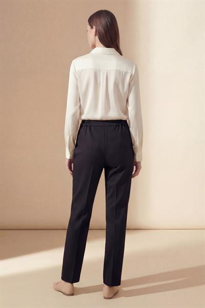 Tulin Beli Lastikli Comfort Pantolon Siyah