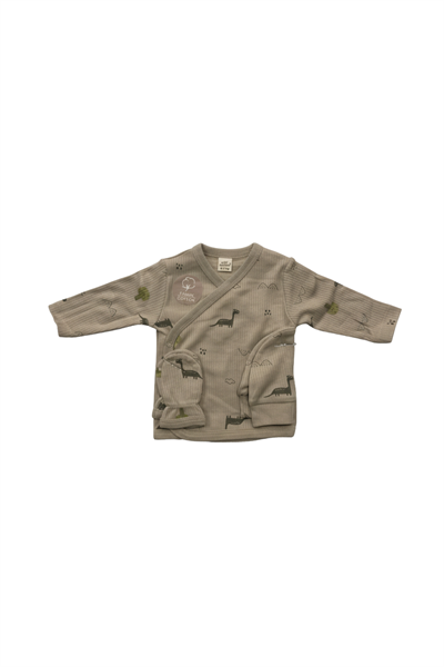 Bebek Dİnazor Desenli Battaniyeli 7'li Hastane Çıkışı Seti