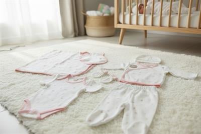 Çiçek Desenli Battaniyeli 7'li Set