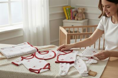 Minik Fiyonklu Baskılı 7'li Set 