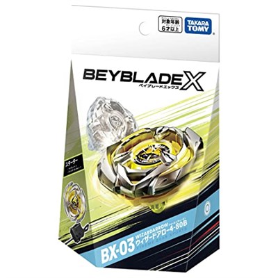 タカラトミー(TAKARA TOMY) Takara Beyblade X BX-03 BX03 Starter Wizard Arrow Wizardarrow 4-80B FIRLATICILI EN YENİ SERİ