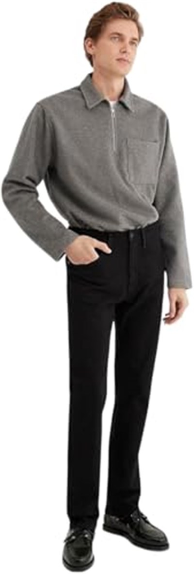 00177 Comfort Siyah Jean Pantolon 0017783046