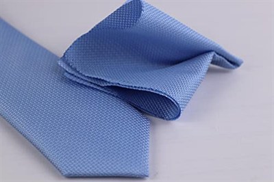 1.Kalite Özel Desenli Kravat Mendil Seti -Mavi mavi Tek Ebat mavi Tek Ebat ars-285
