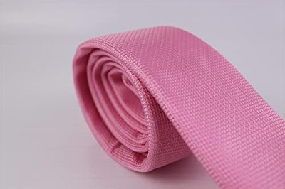 1.Kalite Özel Desenli Kravat Mendil Seti - Pembe Pembe Tek Ebat Pembe Tek Ebat ars-469