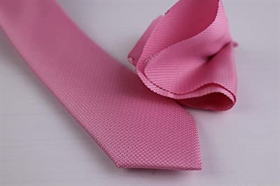1.Kalite Özel Desenli Kravat Mendil Seti - Pembe Pembe Tek Ebat Pembe Tek Ebat ars-469