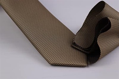 1.Kalite Özel Desenli Kravat Mendil Seti - Yaldızlı Kahve Yaldızlı Kahve Yaldızlı Kahve ars-452