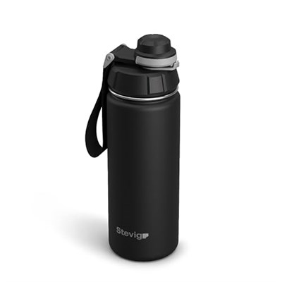 1 Hand Leak-Proof Sızdırmaz Çelik Termos 500 Ml Black ST-207 - Seçenekler: 0.5 Liters, 1 Liters
