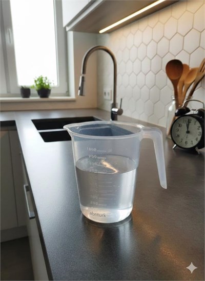 1 Litre Şeffaf Ölçü Kabı Mutfaktaki Sağ Kolunuz 1000 ml Hassas Ölçekli Karıştırma ve Ölçü Sürahisi