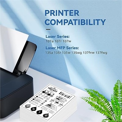 1 siyah 106A Toner kartuş uyumlu 106A W1106A lazer 107a 107r 107w HP lazer MFP 135a 135r 135w 135wg 137fnw 137fwg