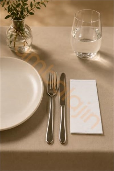 100 Adet24 × 24 Garson Katlama Kağıt Peçete – Restoran ve Kafe İçin Kağıt Servis Peçetesi