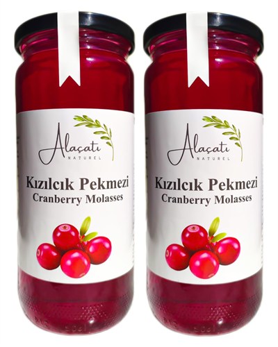 %100 Doğal Kızılcık Pekmezi Yüksek Vitamin ve Antioksidan Kaynağı (640g x2 Adet)