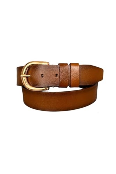 %100 Hakiki Deri, Gold Tokalı Bordo Kadın Kot Kemeri 4 cm; Bordo-byn-26