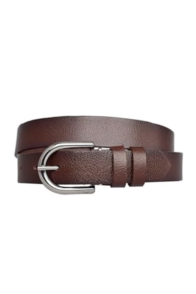 %100 Hakiki Deri Siyah Nikel Tokalı Siyah İnce Kadın Kemeri, 3cm; 3cm-KDN-21-Siyah.DÜZ